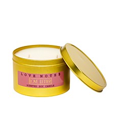 Love Letter, 2 Wick Tin Candle, 12.5 Ounce