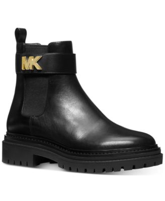 macys michael kors black boots