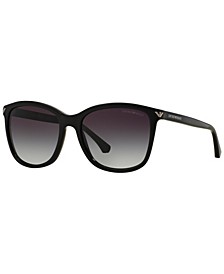 Women's Low Bridge Fit Sunglasses, EA4060F 56