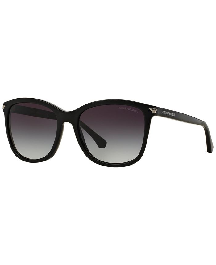 Emporio Armani Women's Low Bridge Fit Sunglasses, EA4060F 56 - Macy's