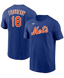 Men's Darryl Strawberry Royal New York Mets 1986 World Series 35Th Anniversary Cooperstown Collection Name Number T-shirt