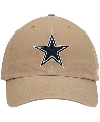 47 Brand Men's Khaki Dallas Cowboys Primary Clean Up Adjustable Hat - Macy's