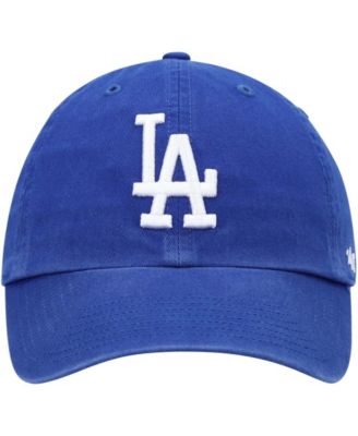 Big Boys and Girls Royal Los Angeles Dodgers Team Logo Clean Up Adjustable Hat
