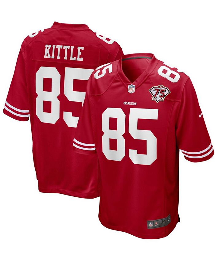 Nike Men's George Kittle Scarlet San Francisco 49Ers 75th Anniversary Game  Jersey - Macy's