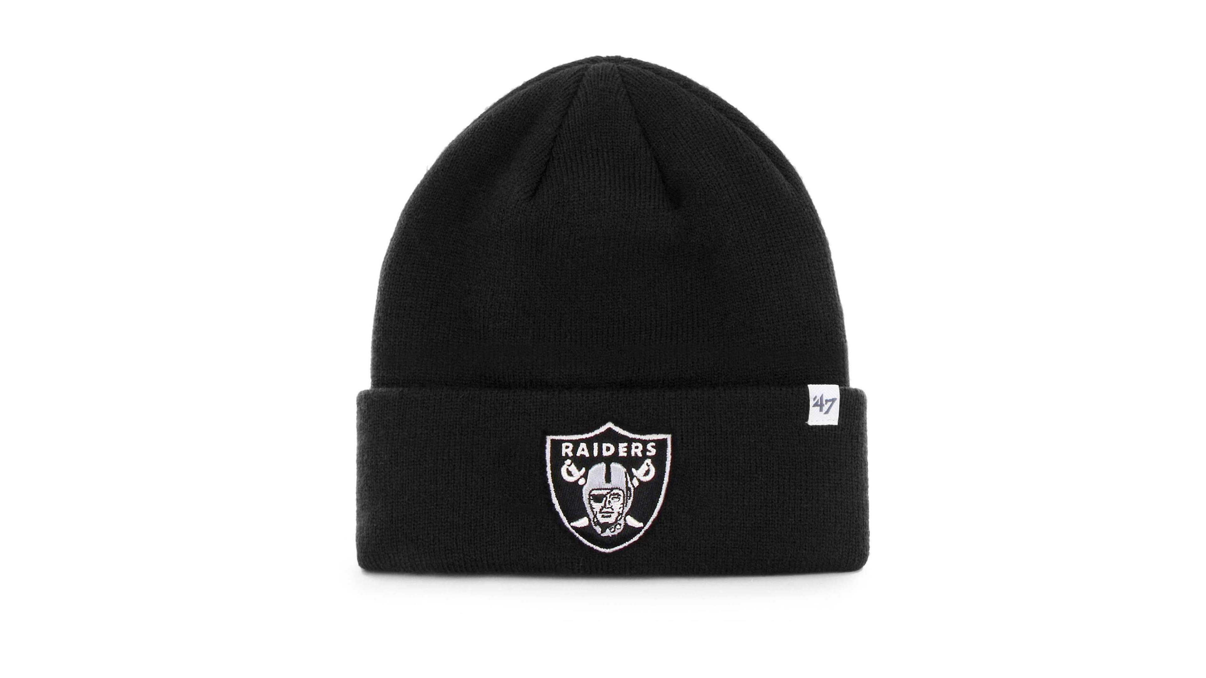 Big Boys and Girls Black Las Vegas Raiders Basic Cuffed Knit Hat
