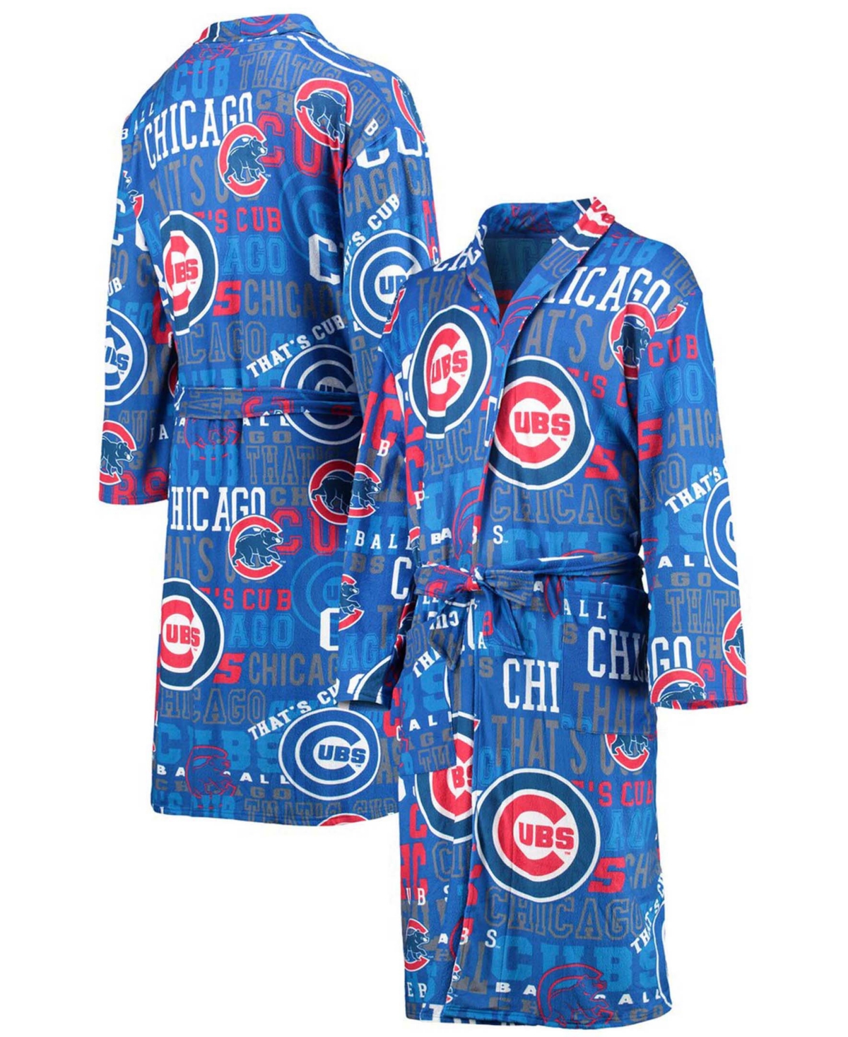Shop Concepts Sport Men's Royal Chicago Cubs Ensemble Microfleece Robe