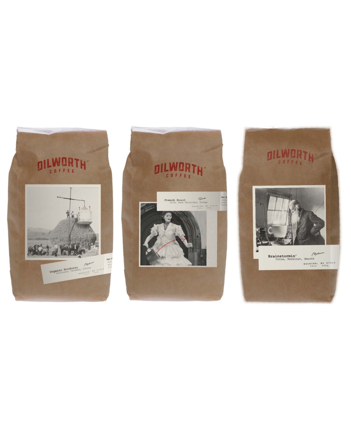 Dilworth Coffee Ground Coffee, Educate To Envision Premium Variety Coffee Bundle, 36 Ounces Pack