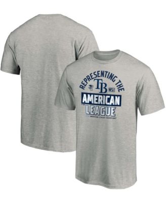 Men's Gray Tampa Bay Rays 2020 American League Champions Locker Room T ...