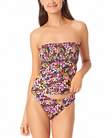 Juniors' Smocked-Front Tankini Top & Bottoms, Created for Macy's