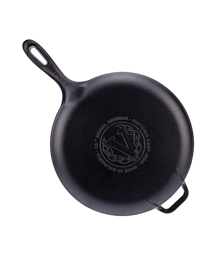 Victoria Cast Iron 10.5 Griddle and Crepe Pan - Macy's