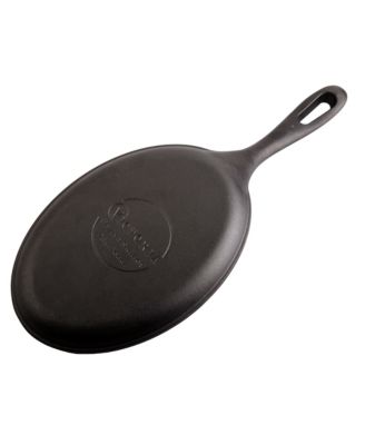 Cast Iron Fajita Skillet. Black Serving Platter Seasoned