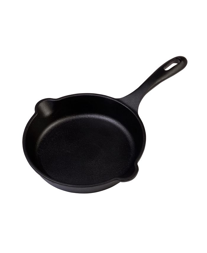Victoria 6.5 Inch Mini Cast Iron Skillet. Small Frying Pan