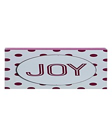 Bright Candy Stripe Joy Sign