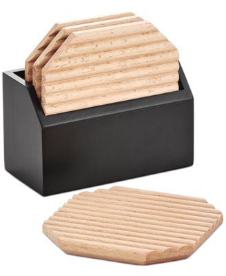 Hotel Collection - Set of 4 Coasters and Holder