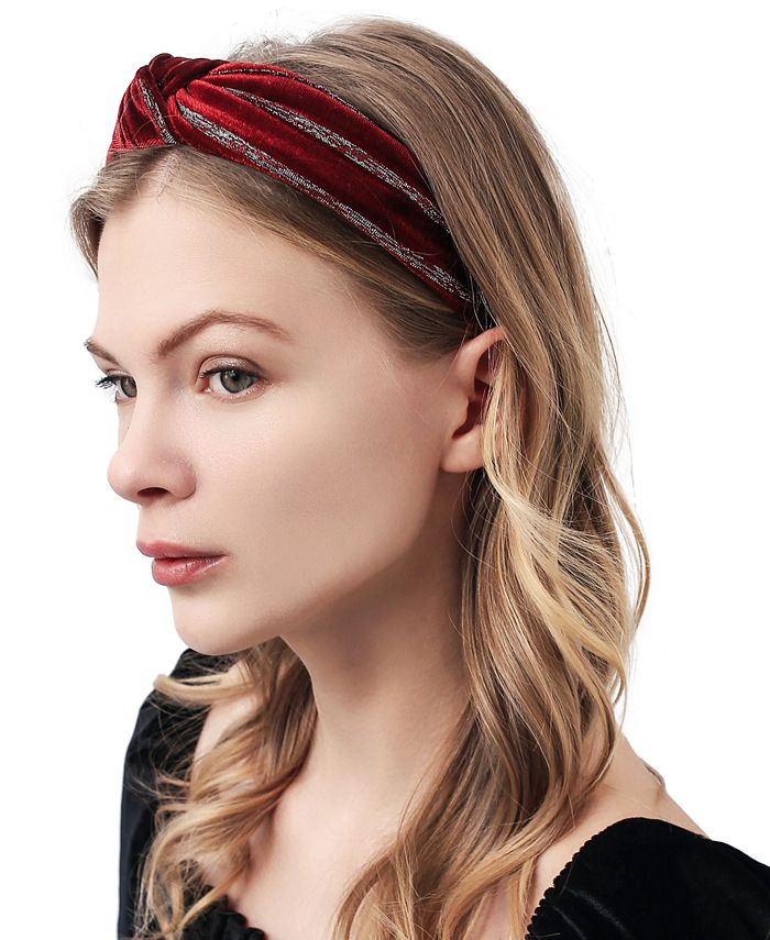 INC International Concepts Knotted Velvet Headband, Created for Macy's Macy's