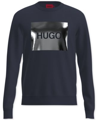 Hugo Boss Men's Duragol_M Regular-Fit Reflective Logo-Print Sweatshirt, Created for Macy's 