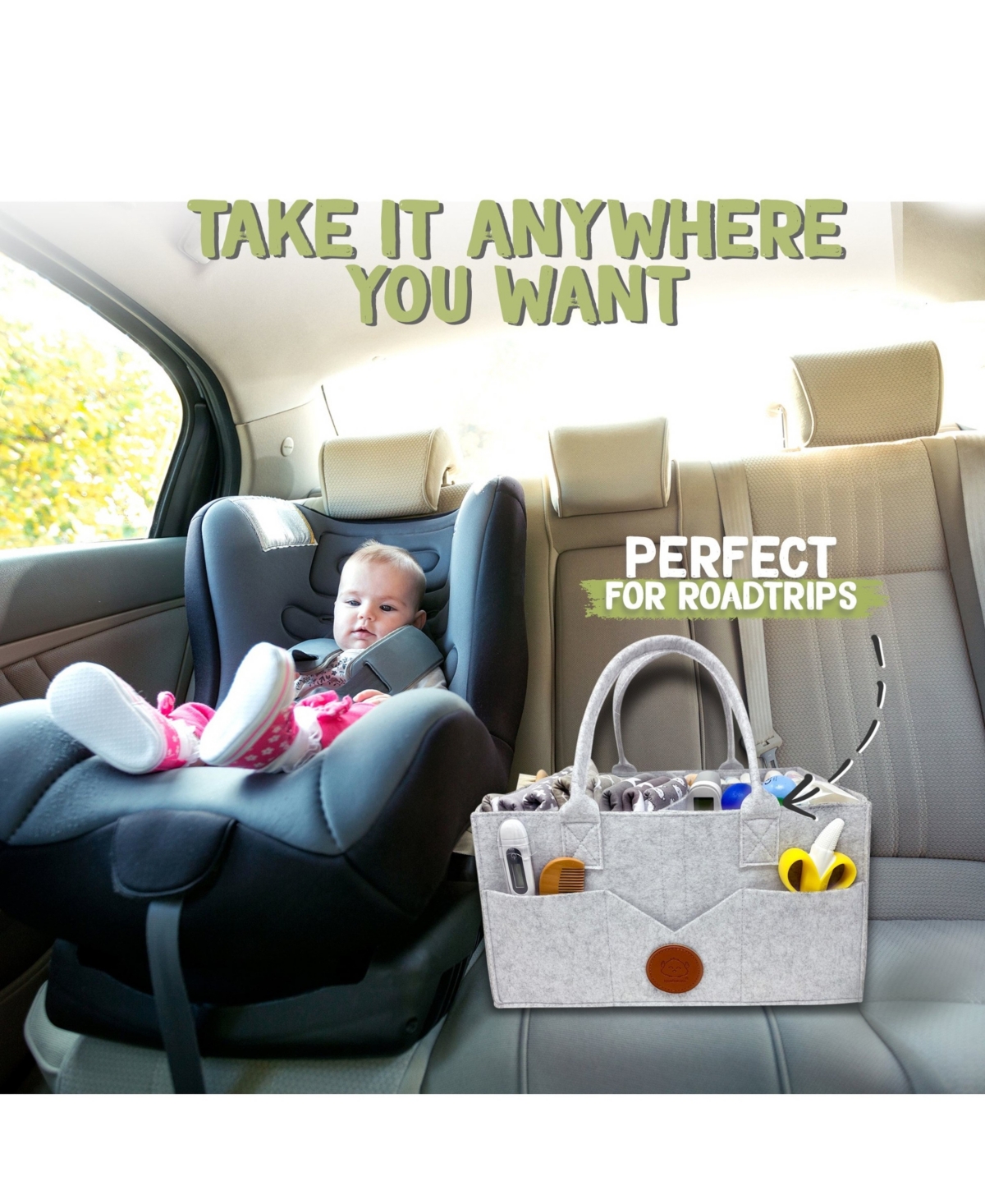 KeaBabies Original Baby Diaper Caddy Organizer, Storage Caddy Organizer for Nursery, Changing Table