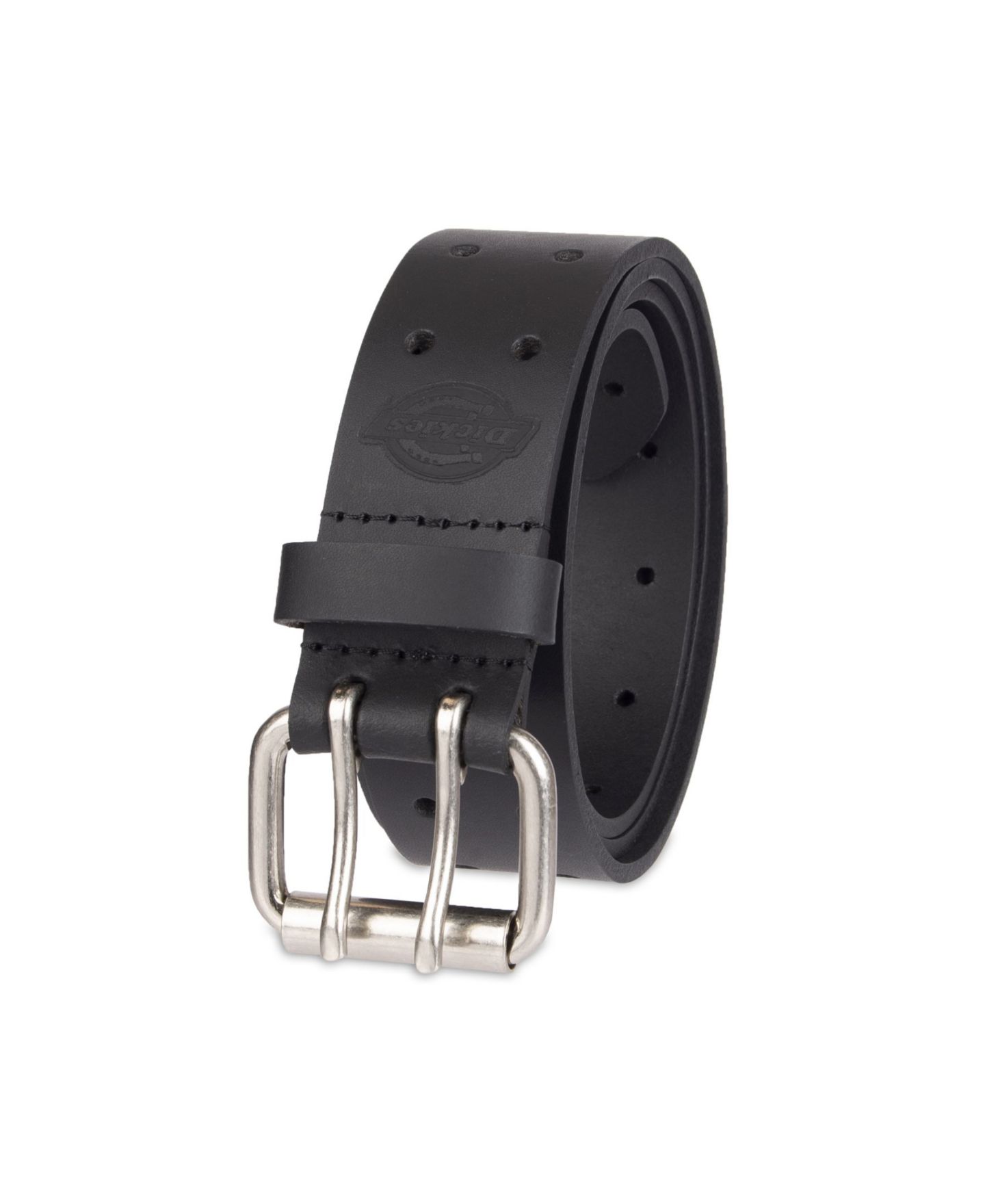 Мужской ремень Dickies Casual Double Prong Roller Buckle Belt, цвет: Чёрный — фото 2