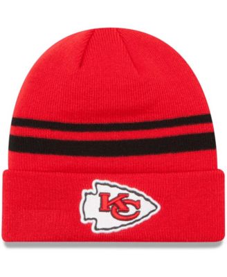 Lids - Men's Red Kansas City Chiefs Team Logo Cuffed Knit Hat