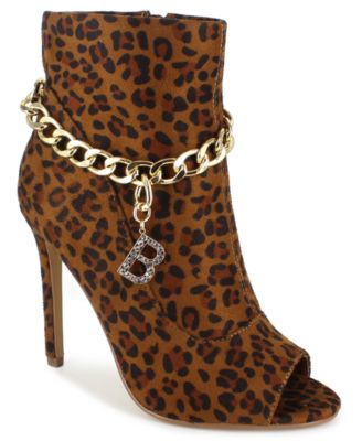 macy's leopard booties