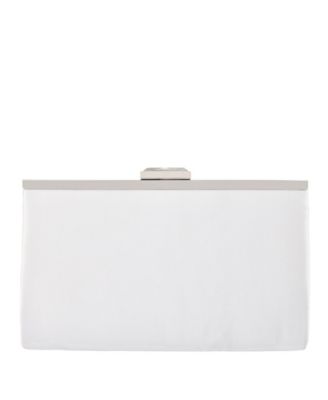 Women's Pleated Stain Crystal Frame Clutch