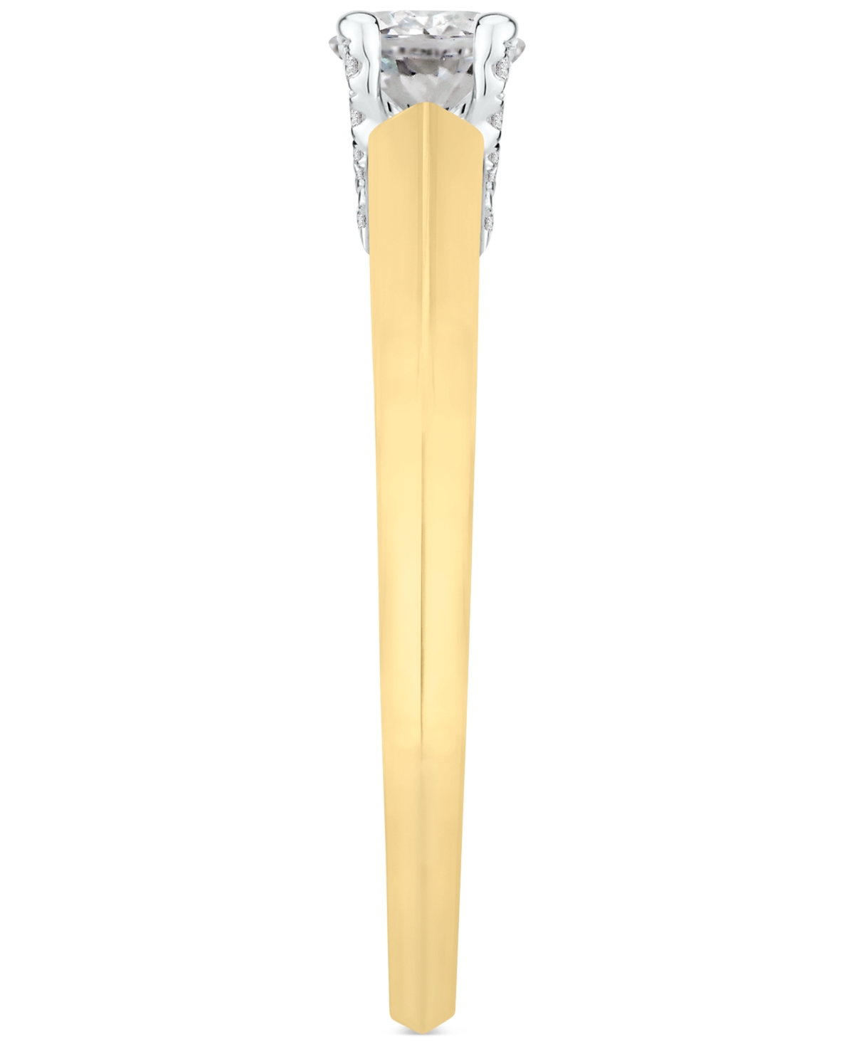 Diamond Engagement Ring (1/2 ct. t.w.) in 14k Gold - Yellow and White Gold