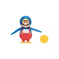 Super Mario 4-inch Figure Penguin Mario with Coin Deals