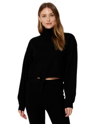 Bar III - Sofia Richie Cropped Mock Neck Sweatshirt, Created for Macy's