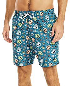 Men's Shell-Print Swimsuit