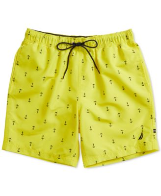 Men's Quick-Dry Anchor-Print 8" Swim Trunks