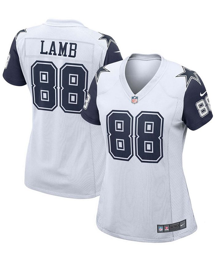 Dallas Cowboys Men's Nike NFL CeeDee Lamb Color Rush Limited Jersey in Blue/White/White Size Small | 100% Polyester/Twill/Jersey