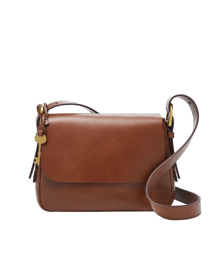 Fossil Women's Harper Small Leather Crossbody - Macy's