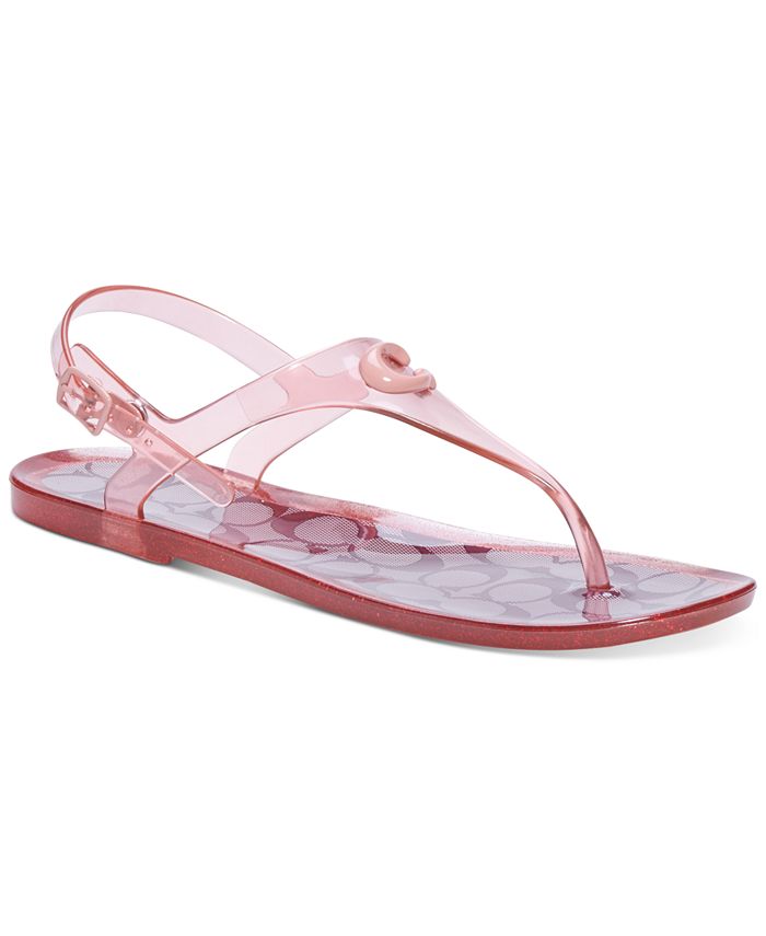 COACH Women's Natalee Jelly Thong Sandals & Reviews - Sandals - Shoes -  Macy's