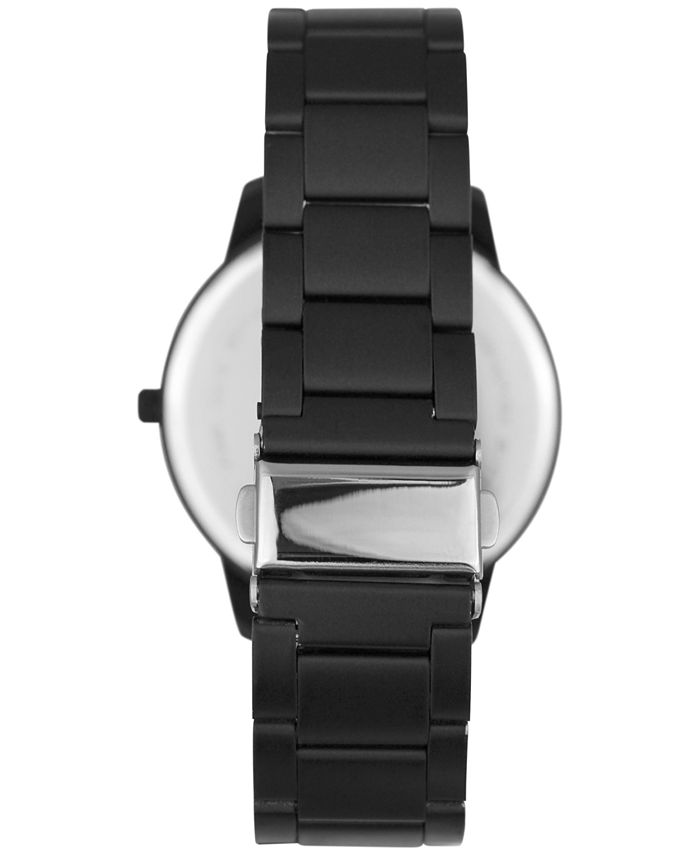 INC International Concepts Men's Black Stainless Steel Link Bracelet