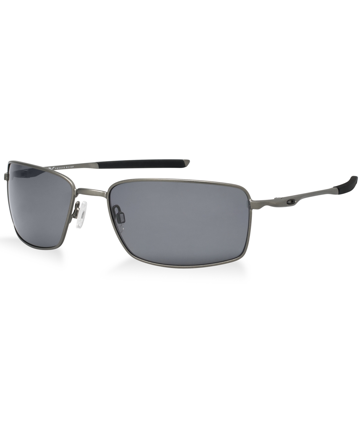 Oakley Polarized Square Wire Polarized Sunglasses , Oo4075 In Dark Grey,grey Polarized