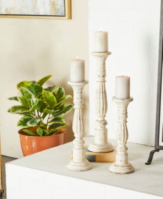 Traditional Candle Holders, Set of 3