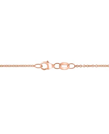 EFFY Collection - Diamond Cluster Teardrop Halo 18" Pendant Necklace (5/8 ct. t.w.) in 14k Rose Gold