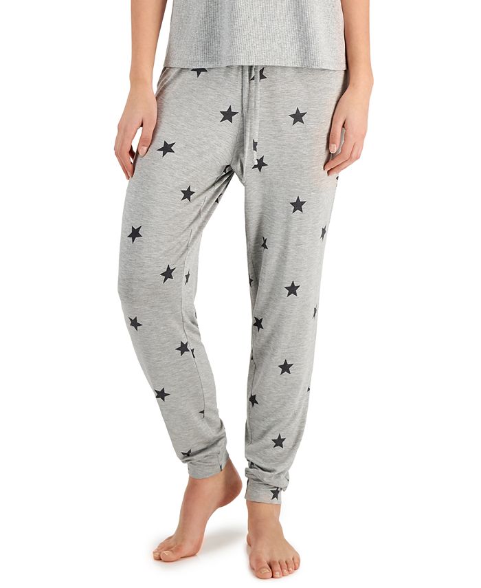 Jenni Printed Jogger Pajama Pants, Created for Macy's & Reviews - All ...
