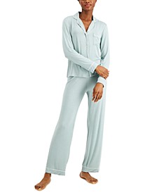 Printed Notch-Collar Pajama Set, Created for Macy's