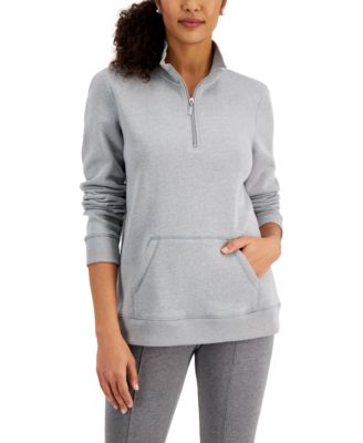 Karen Scott - Fleece Quarter-Zip Pullover, Created for Macy's