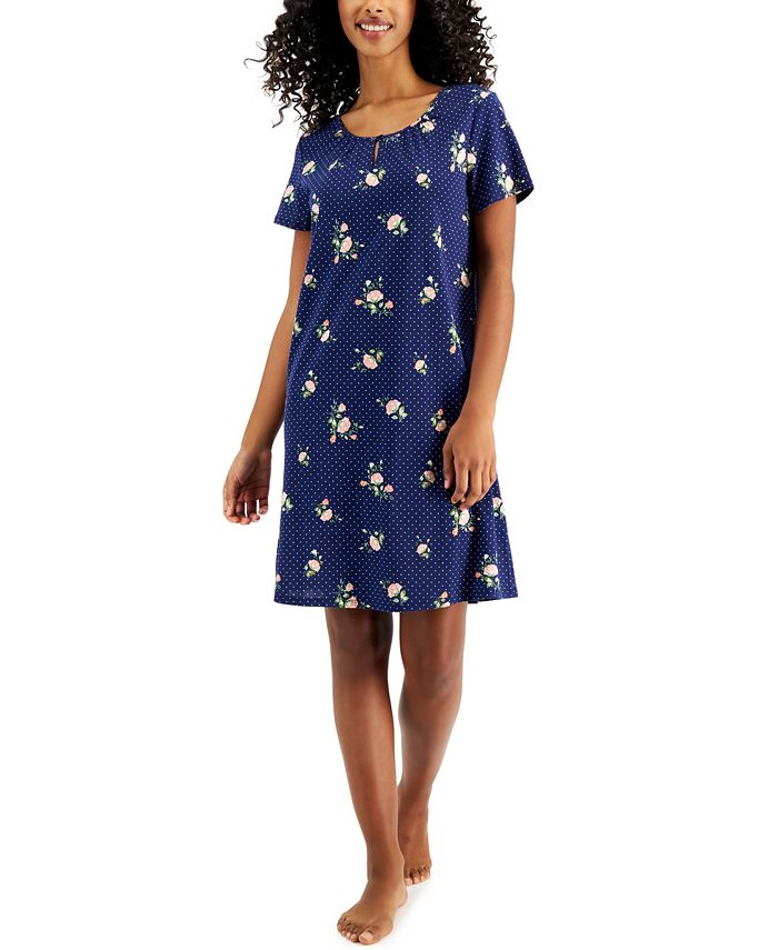 Charter Club The Everyday Cotton Printed Sleep Shirt Macy's