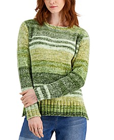 Petite Space-Dyed Sweater, Created for Macy's