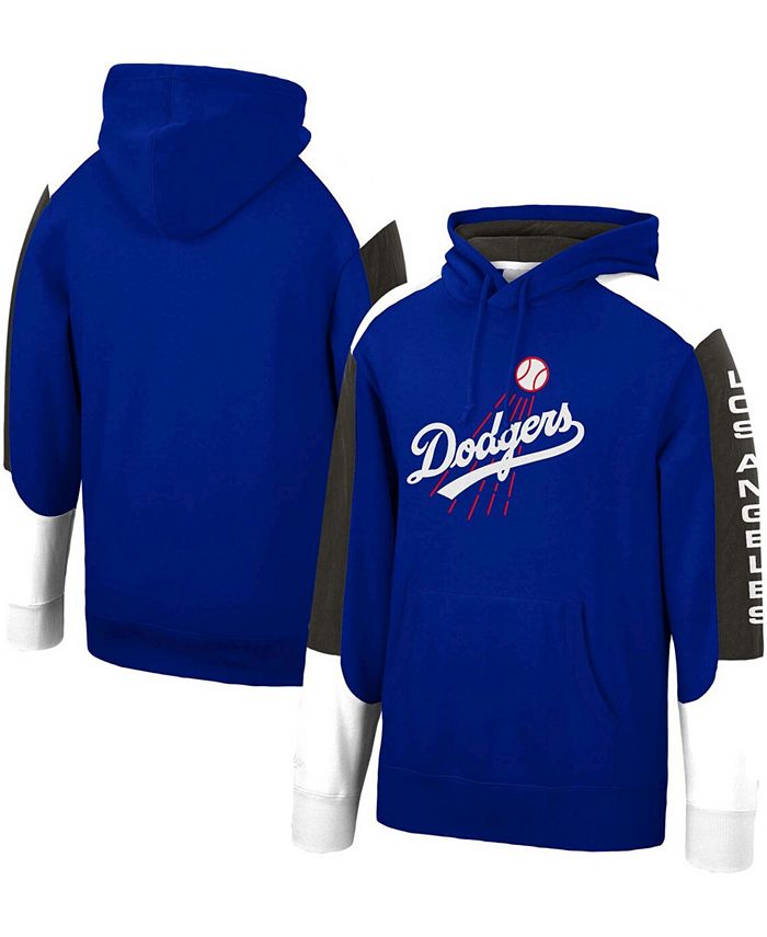 Mitchell & Ness Men's Royal Los Angeles Dodgers Fusion Fleece Pullover ...