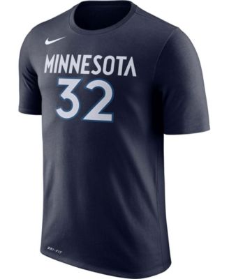 Men's Karl-Anthony Towns Blue Minnesota Timberwolves Name & Number Performance T-shirt