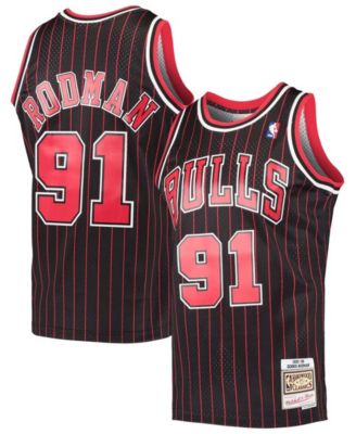 Men's Dennis Rodman Black Chicago Bulls Hardwood Classics Swingman Jersey