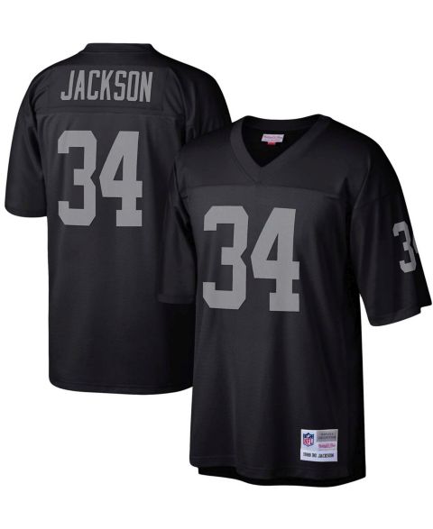 Мужской топ Mitchell & Ness Bo Jackson Black Las Vegas Raiders Legacy Replica Jersey