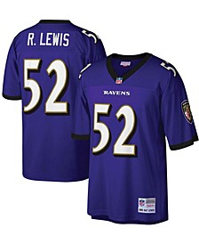 Men's Ray Lewis Purple Baltimore Ravens Legacy Replica Jersey