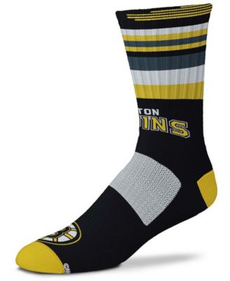 Men's and Women's Black Boston Bruins Rave Crew Socks - Macy's
