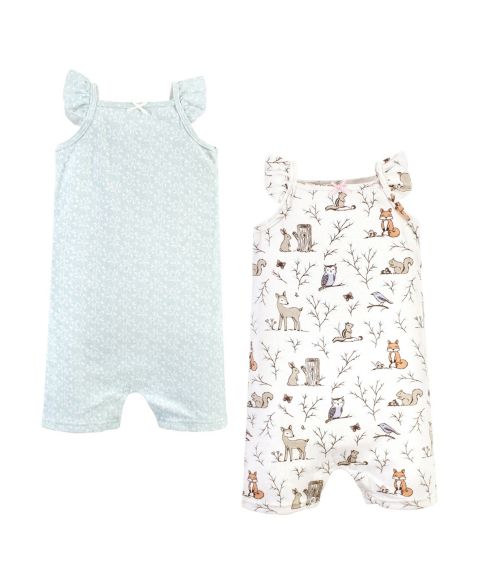 Комбинезоны Hudson Baby 2Pk для девочек-малышей, цвет: Тёмно-зелёный