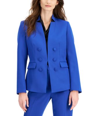 Tahari ASL Notch Collar Faux Double 